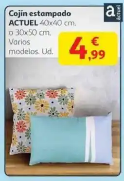 Alcampo ACTUEL Cojín estampado oferta
