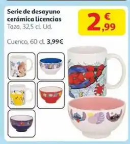 Alcampo Serie de desayuno cerámica licencias oferta