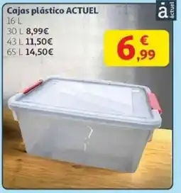 Alcampo ACTUEL Cajas plástico oferta