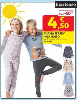 Alcampo INEXTENSO Pyjama jersey oferta