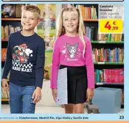 Alcampo Camiseta Licencias oferta