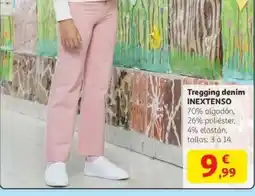 Alcampo INEXTENSO Tregging denim oferta