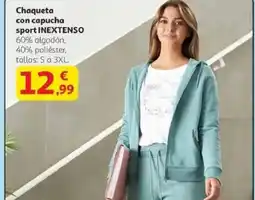 Alcampo INEXTENSO Chaqueta con capucha sport oferta