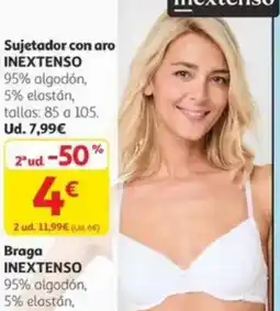 Alcampo INEXTENSO Sujetador con aro oferta