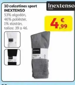 Alcampo INEXTENSO 10 calcetines sport oferta