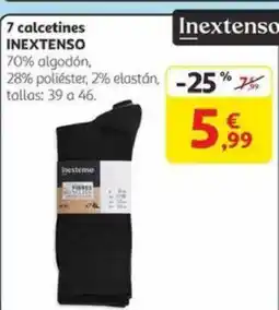 Alcampo INEXTENSO 7 calcetines oferta
