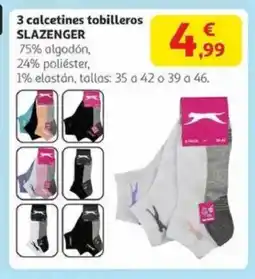 Alcampo SLAZENGER 3 calcetines tobilleros oferta