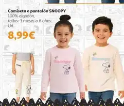 Alcampo SNOOPY Camiseta o pantalón oferta