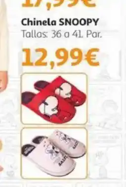 Alcampo SNOOPY Chinela oferta