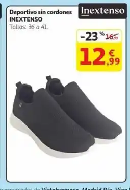 Alcampo INEXTENSO Deportivo sin cordones oferta