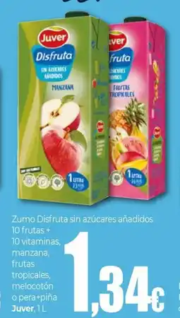 Unide Supermercados JUVER Zumo Disfruta sin azúcares añadidos oferta