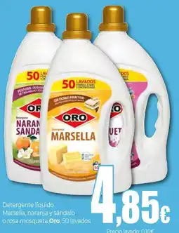 Unide Supermercados ORO Detergente líquido Marsella, naranja y sándalo oferta