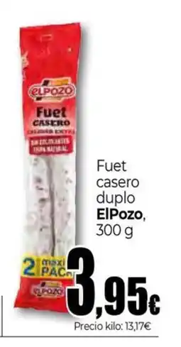 Unide Supermercados ELPOZO Fuet casero duplo oferta