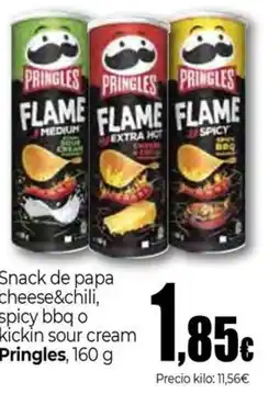 Unide Supermercados PRINGLES Snack de papa cheese&chili spicy bbq o kickin sour cream oferta