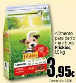 Unide Supermercados FRISKIES Alimento para perro mini buey oferta