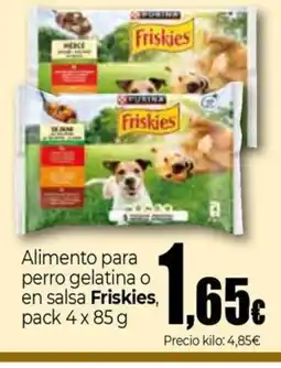 Unide Supermercados FRISKIES Alimento para perro gelatina o en salsa oferta