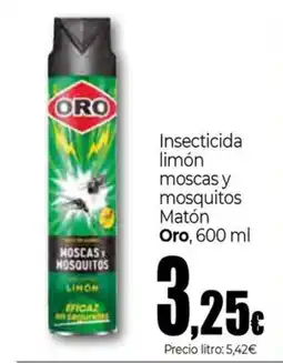 Unide Supermercados ORO Insecticida limón moscas y mosquitos Matón oferta