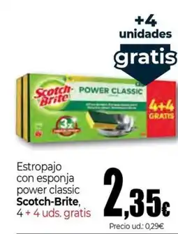 Unide Supermercados SCOTCH-BRITE Estropajo con esponja power classic oferta