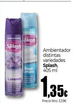 Unide Supermercados SPLASH Ambientador distintas variedades oferta