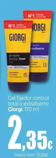 Unide Supermercados GIORGI Gel fijador control total o extrafuerte oferta