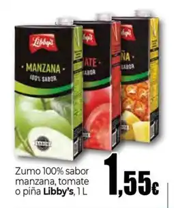 Unide Supermercados LIBBY'S Zumo 100% sabor manzana, tomate o piña oferta