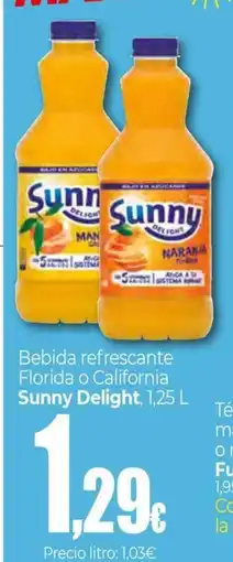 Unide Supermercados SUNNY DELIGHT Bebida refrescante Florida o California oferta
