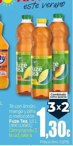 Unide Supermercados FUZE TEA Té con limón, mango y piña o melocotón oferta