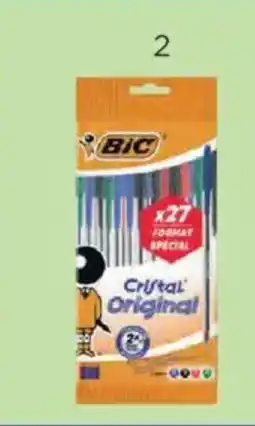 Hipercor BIC Pack de 27 boligrafos Cristal Original oferta