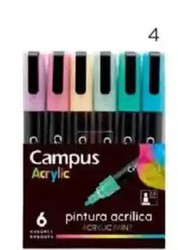 Hipercor Pack de 6 rotuladores Acrylic oferta