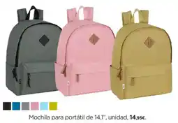 Hipercor Mochila para portátil de 14,1" oferta