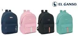 Hipercor EL GANSO Mochila Doble Para Portatil 15,6"+Usb Eclipse / Pink/Black/Aquarelle, unidad oferta
