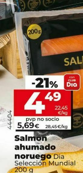 Dia Salmón ahumado dia oferta