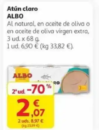 Alcampo ALBO Atún claro oferta