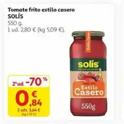 Alcampo SOLIS Tomate frito estilo casero oferta