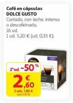 Alcampo DOLCE GUSTO Café en cápsulas oferta