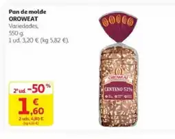 Alcampo OROWEAT Pan de molde oferta