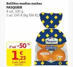 Alcampo PASQUIER Bollitos medias noches oferta
