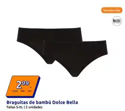 Action Braguitas de bambú Dolce Bella oferta