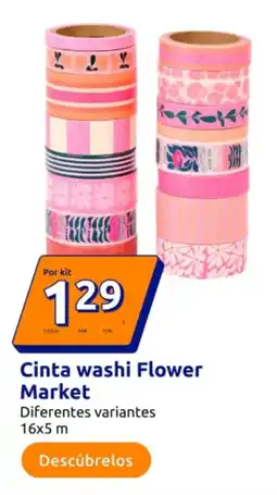 Action Cinta washi Flower Market oferta