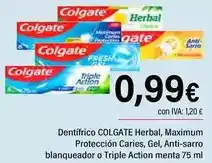 Cash Ifa Colgate - dentífrico herbal oferta