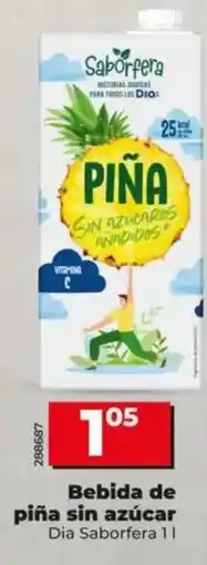 Dia Dia saborfera - bebida de pina sin azucar oferta