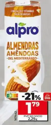Dia Alpro - bebida de almendras oferta