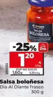 Dia Dia al diante - salsa boloñesa oferta