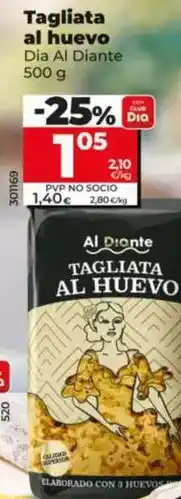 Dia Dia al diante - tagliata al huevo oferta