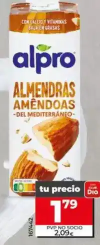 Dia Alpro - bebida de almendras oferta