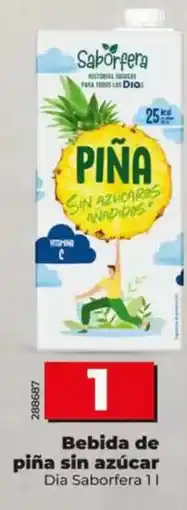 Dia Dia saborfera - bebida de pina sin azucar oferta