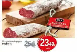 Condis Subirats - llonganisa de pages oferta