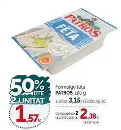 Condis Patros - formatge feta oferta