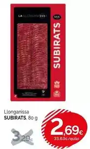 Condis Subirats - llonganissa oferta