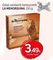 Condis La menorquina - gelat sandwich honeycomb oferta